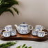Indigo colour Mugal Teapot Cup set (1 Kettle and 6 cups)